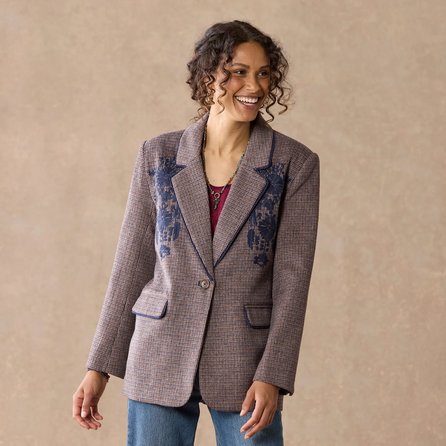 Raquelle Embroidered Blazer