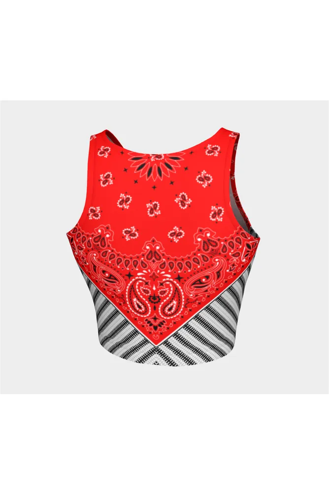 Red Bandana Athletic Top