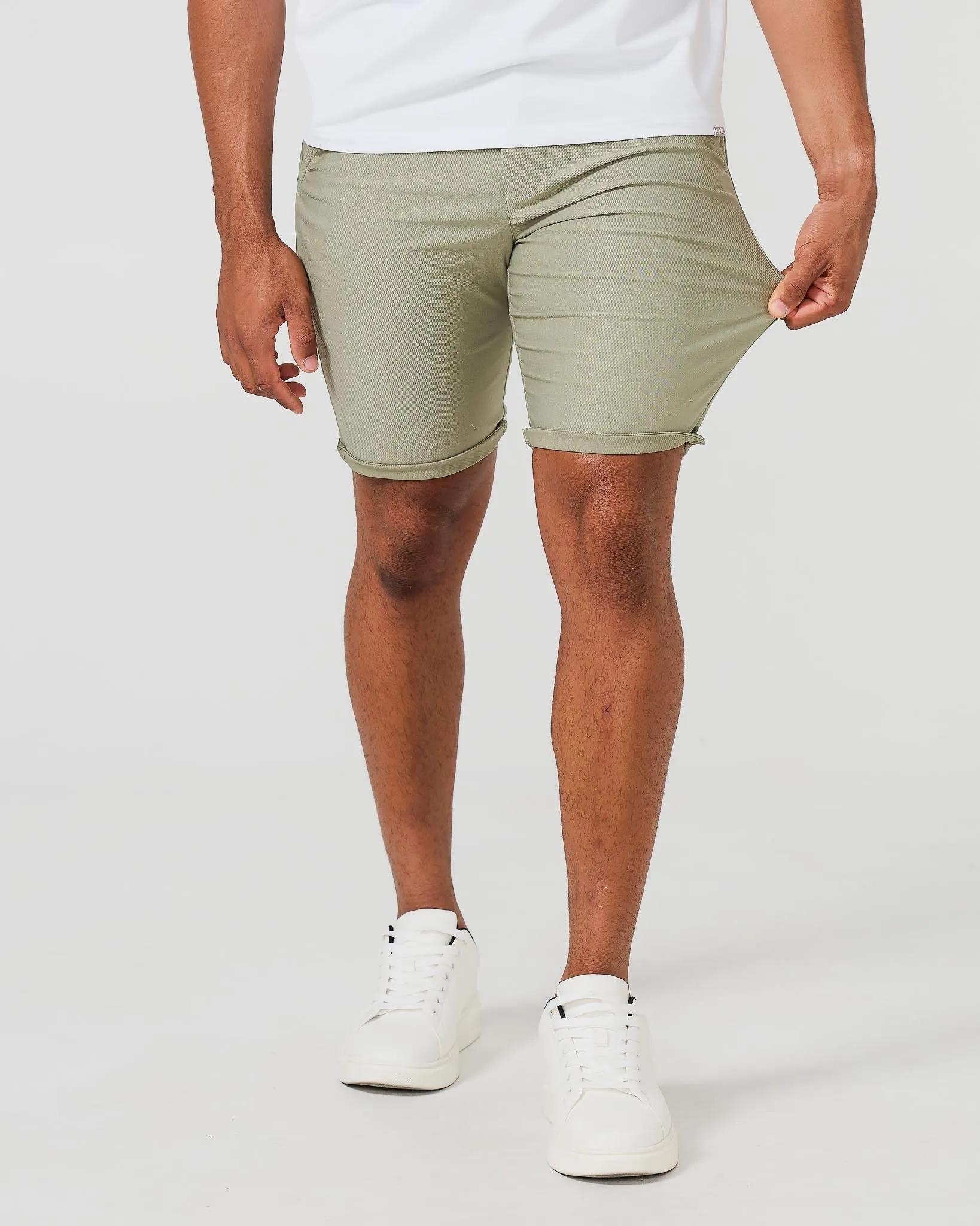 Sage Stretch Chino Shorts