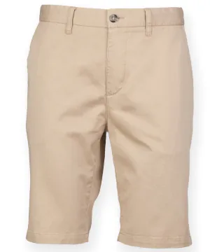 Stretch chino shorts | Stone