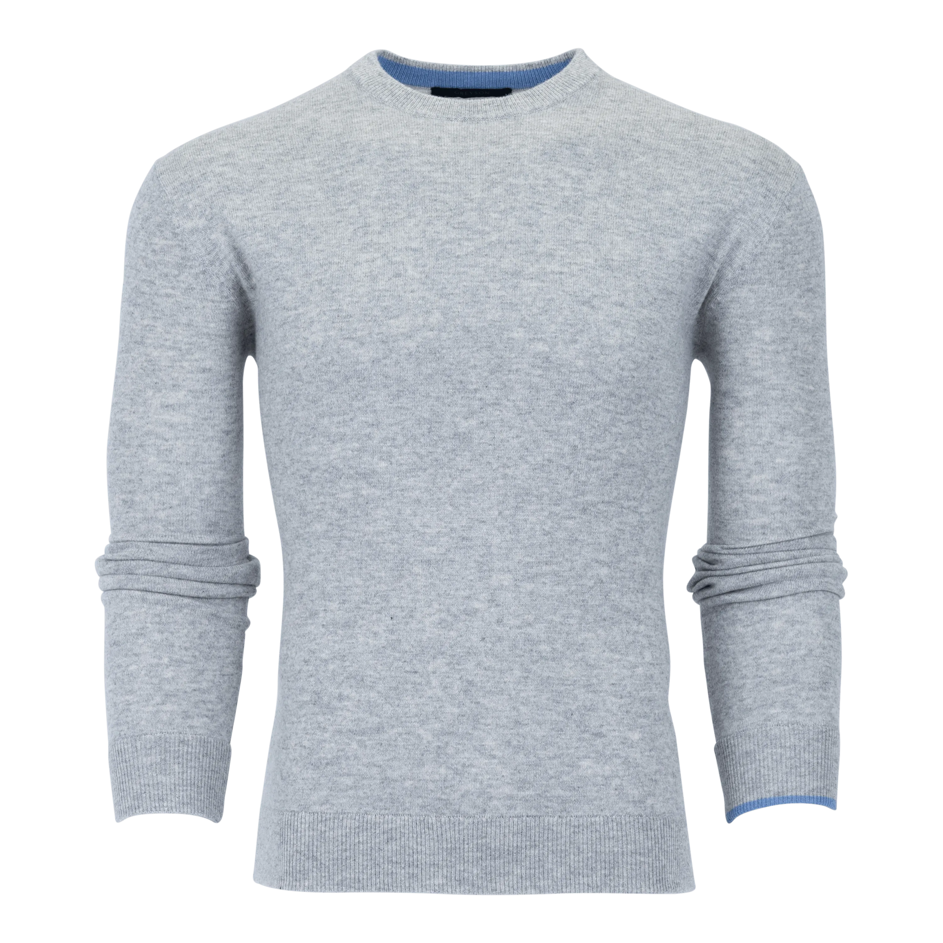 Tomahawk Cashmere Crewneck Sweater (Light Grey Heather)