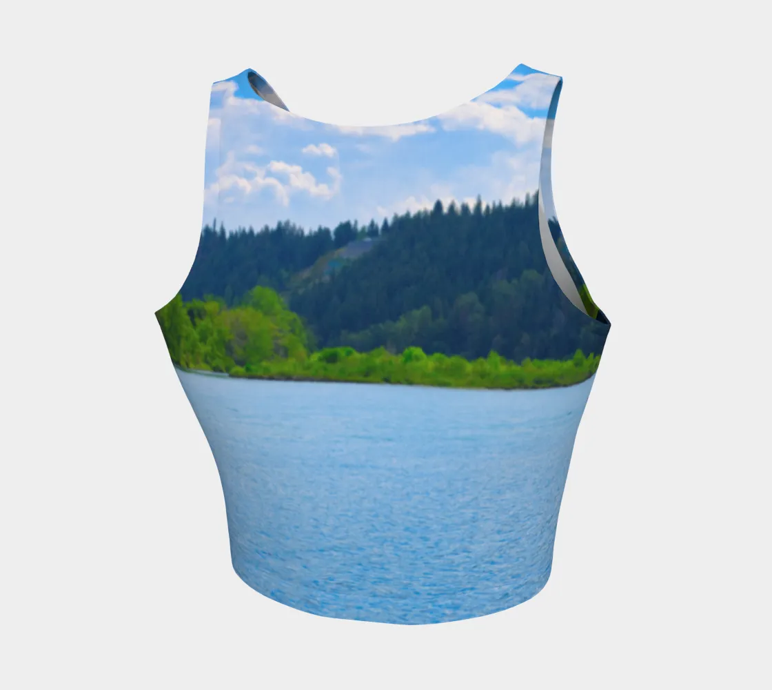 Women's Athletic Crop Top - Edworthy Park Bow River