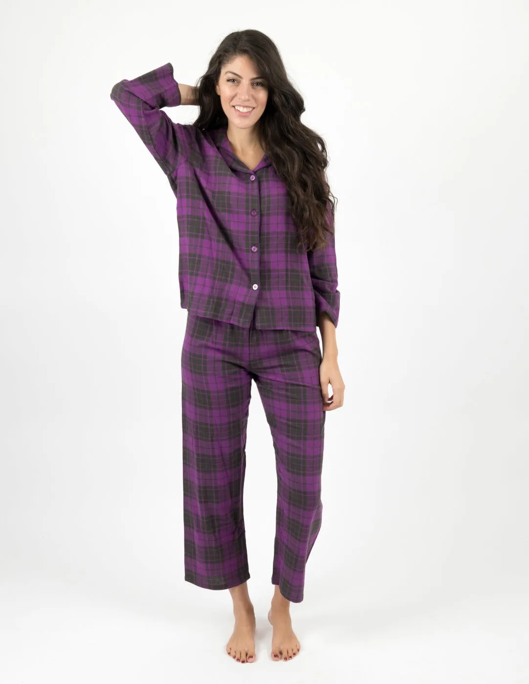 Women's Flannel Plaid Pajamas