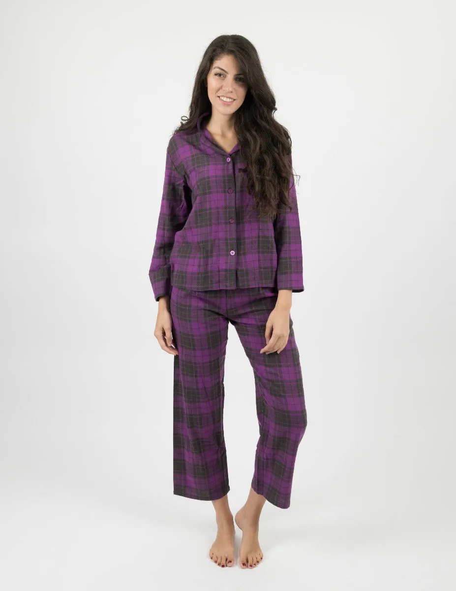 Women's Flannel Plaid Pajamas