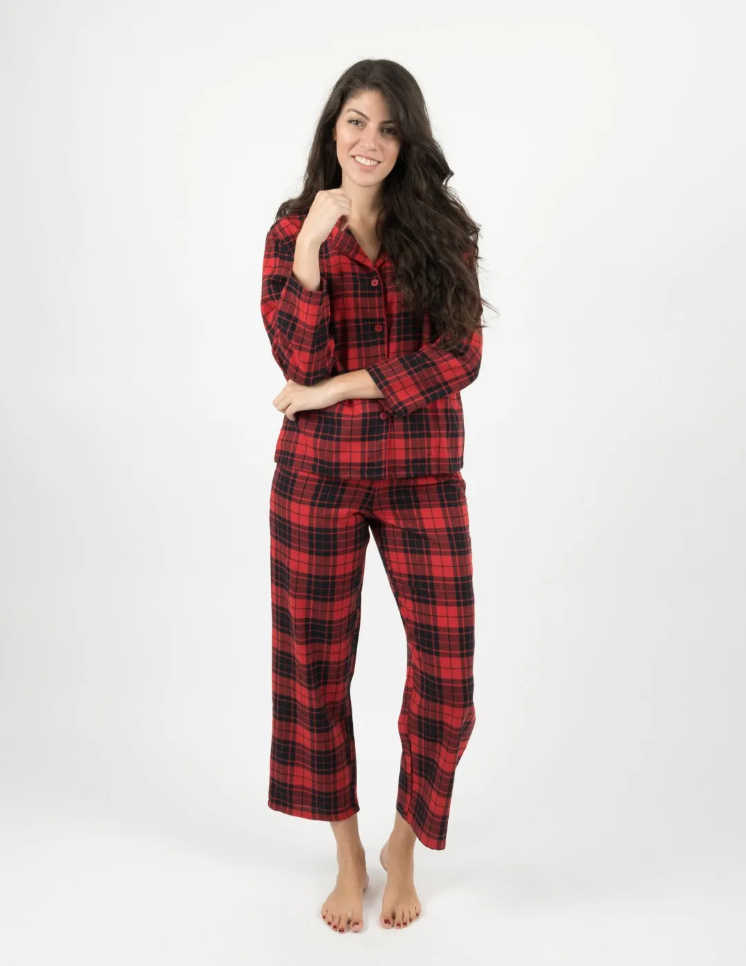 Women's Flannel Plaid Pajamas